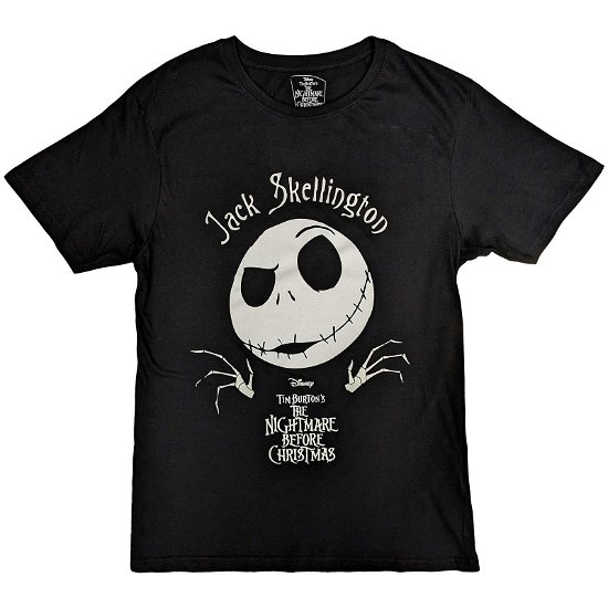 The Nightmare Before Christmas Unisex T-Shirt: Jack Head (Embellished) - Nightmare Before Christmas - The - Merchandise -  - 5056561096049 - 