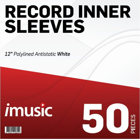 Cover for imusic sleeves · 50 x 12&quot; Polylined White Inner Sleeves (INNER SLEEVES) [White edition] (2024)