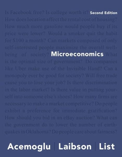 Cover for Daron Acemoglu · Microeconomics (Taschenbuch) (2017)