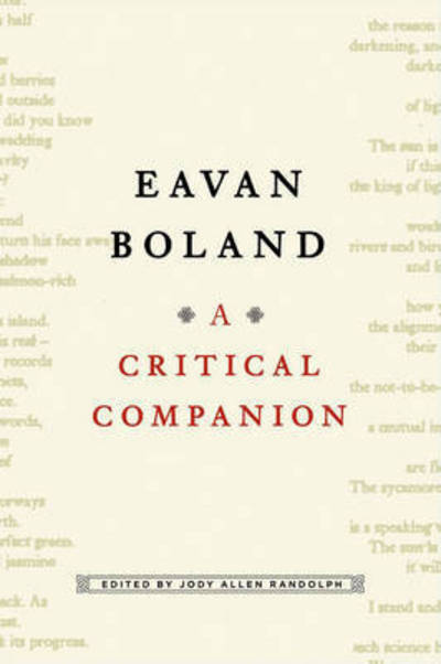 Cover for Eavan Boland · Eavan Boland: A Critical Companion (Paperback Book) (2008)