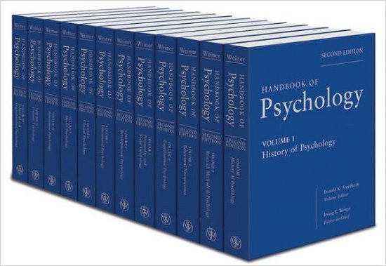 Cover for IB Weiner · Handbook of Psychology, Set - Handbook of Psychology (Hardcover bog) [12 Volumes edition] (2012)