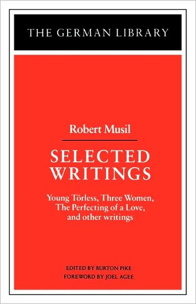 Cover for Robert Musil · Selected Writings - German Library S. (Paperback Book) (1986)