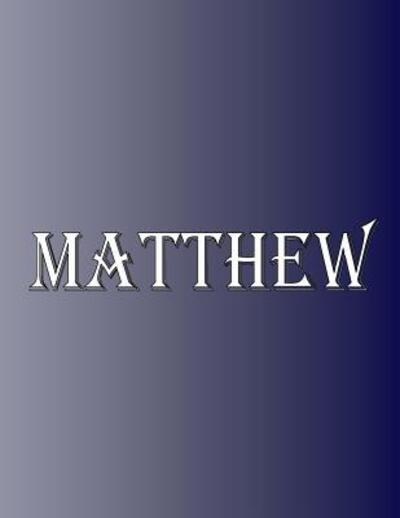 Cover for Rwg · Matthew (Paperback Book) (2019)