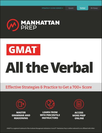 Cover for Manhattan Prep · GMAT Verbal Strategy Guide (Book) (2019)