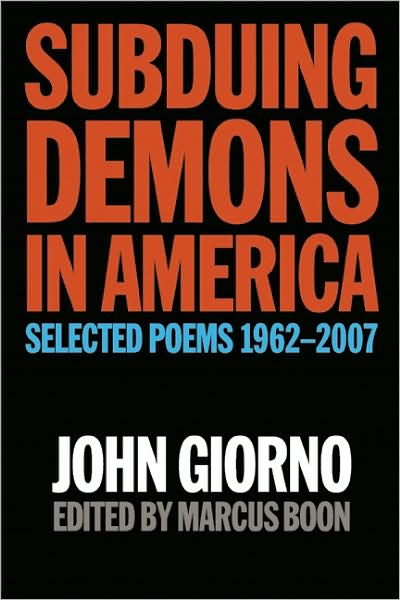 Cover for Marcus Bell · Subduing Demons In America: Selected Poems 1962-2007 (Paperback Book) (2008)