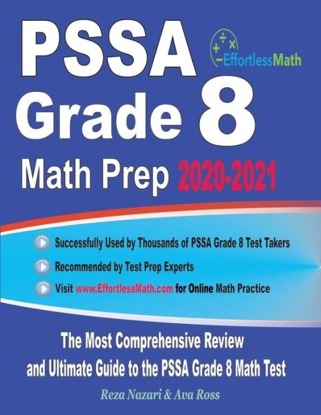 Cover for Ava Ross · PSSA Grade 8 Math Prep 2020-2021 (Paperback Book) (2020)