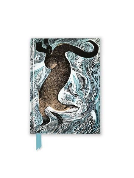 Cover for Flame Tree Studio · Angela Harding: Fishing Otter (Foiled Pocket Journal) - Flame Tree Pocket Notebooks (Papirvare) (2022)