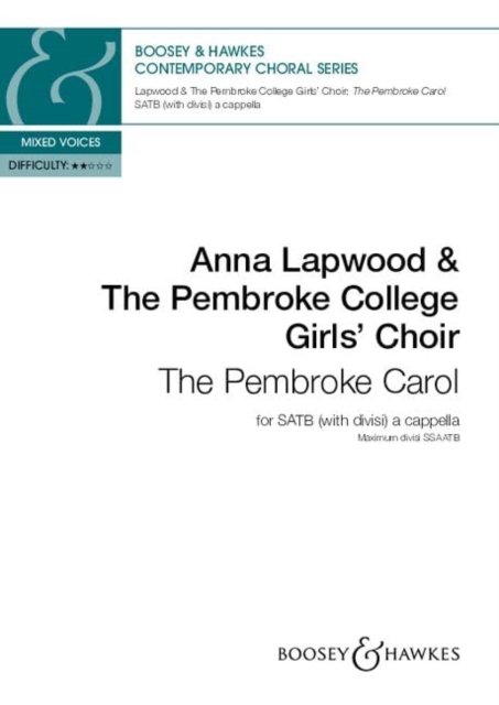 Cover for The Pembroke Carol: mixed choir (SATB divisi) a cappella. Choral score. (Partituren) (2023)