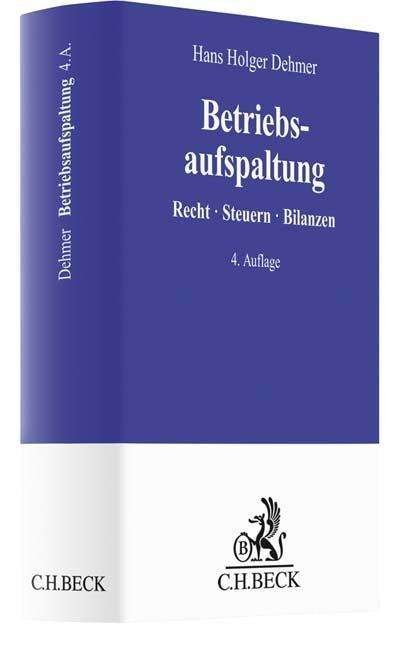 Cover for Dehmer · Betriebsaufspaltung (Buch)