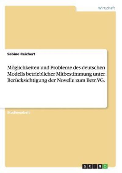 Cover for Reichert · Möglichkeiten und Probleme des (Book)