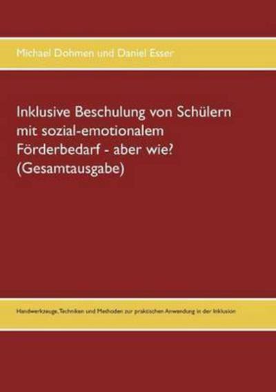Cover for Dohmen · Inklusive Beschulung von Schüler (Bog) (2016)