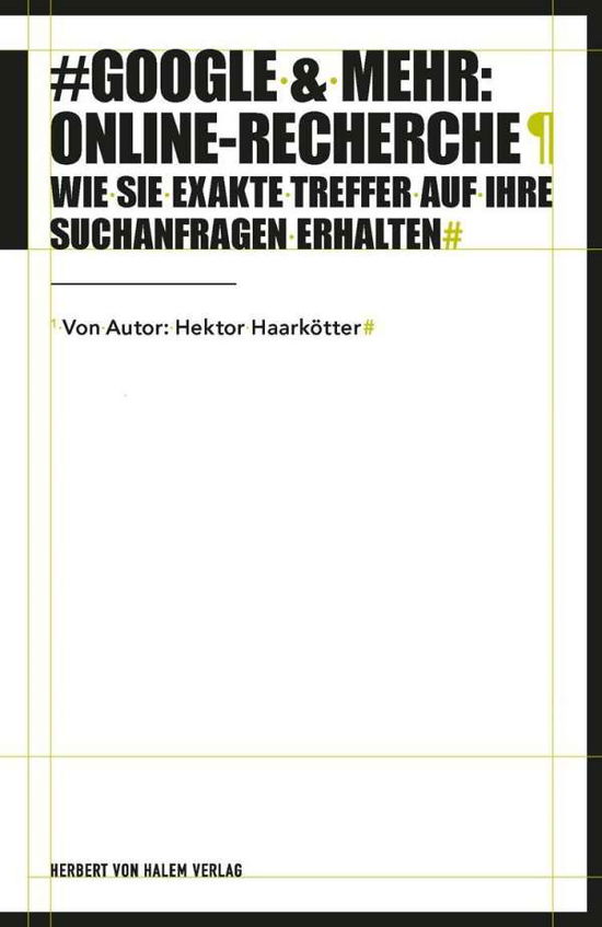 Cover for Haarkötter · Google &amp; mehr: Online-Recher (Book)