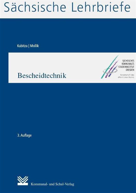 Cover for Kubitza · Bescheidtechnik (SL 16) (Book)
