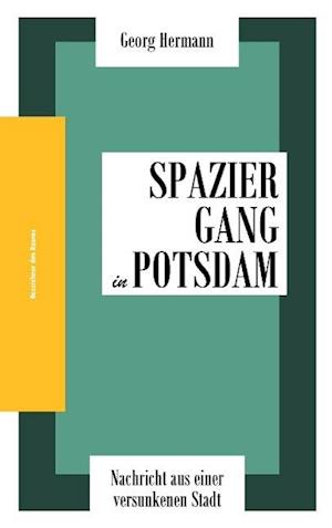 Cover for Georg Hermann · Spaziergang in Potsdam (Taschenbuch) (2014)