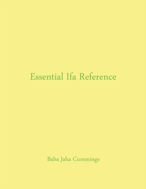 Cover for Baba Jaha Cummings · Essential Ifa Reference (Paperback Bog) (2014)