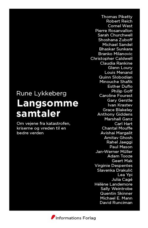 Cover for Rune Lykkeberg · Langsomme samtaler (Sewn Spine Book) [1º edição] (2022)