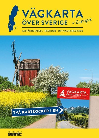 Cover for Bokförlaget Semic · Vägkarta över Sverige och Europa (Spiral Book) (2022)
