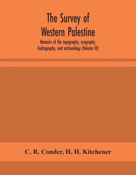 Cover for C R Conder · The survey of western Palestine (Pocketbok) (2020)