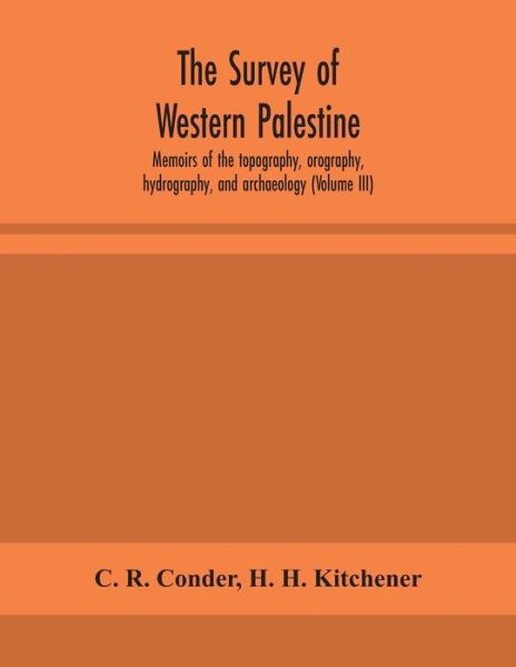 Cover for C R Conder · The survey of western Palestine (Pocketbok) (2020)