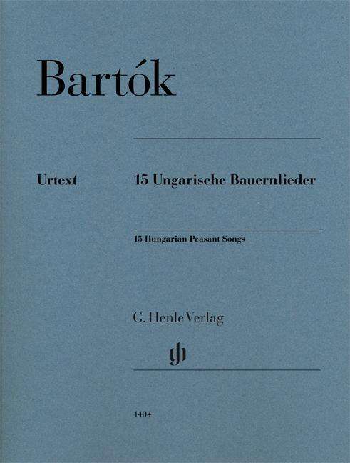 Cover for Bartók · 15 Ungarische Bauernlieder, Klav (Buch)