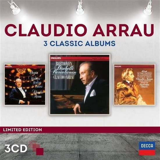 Cover for Claudio Arrau · 3 Classic Albums (CD) [Limited edition] (2014)