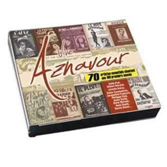 Cover for Vive Aznavour · 70 Artistes Chantent Ses 100 Plus Grands Succes (CD) (2024)