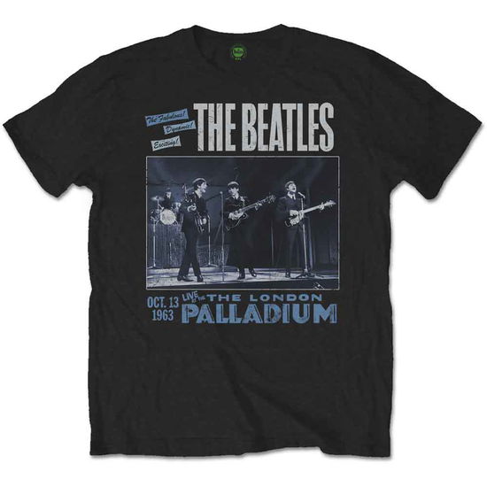 The Beatles Unisex T-Shirt: 1963 The Palladium - The Beatles - Koopwaar - Apple Corps - Apparel - 5055295338050 - 