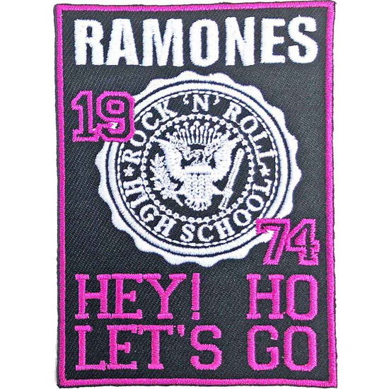 Ramones Standard Woven Patch: High School - Ramones - Merchandise -  - 5056368642050 - 