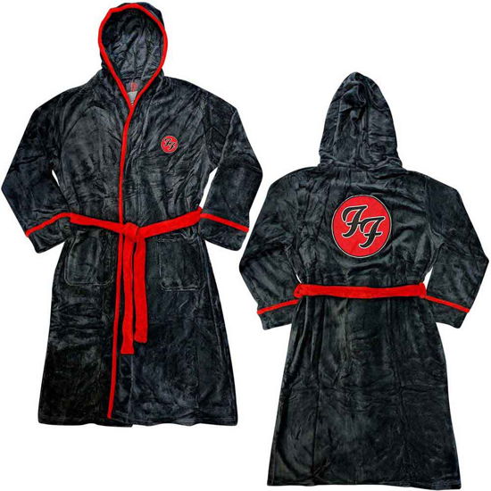 Cover for Foo Fighters · Foo Fighters Unisex Bathrobe: FF Logo (Black) (Back Print) (Small - Medium) (CLOTHES) [size M] (2022)