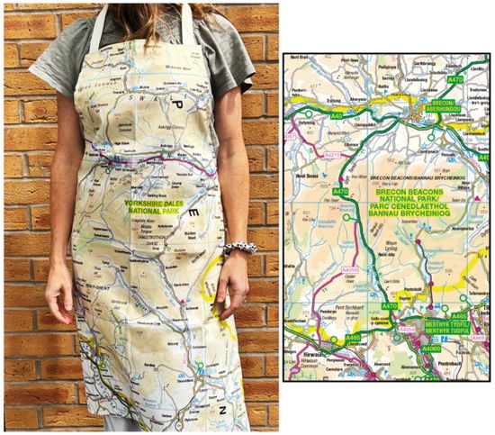 Cover for OS Map Adult Apron - Brecon Beacons National Park (MERCH) (2025)