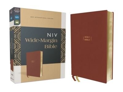NIV, Wide Margin Bible, Leathersoft, Brown, Red Letter, Comfort Print - Zondervan - Other - Zondervan - 9780310461050 - August 2, 2022
