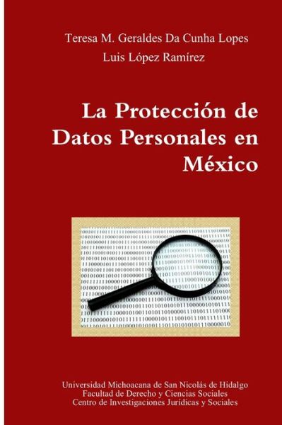 Cover for Teresa M. Geraldes Da Cunha Lopes · Protección de Datos Personales en México (Book) (2010)