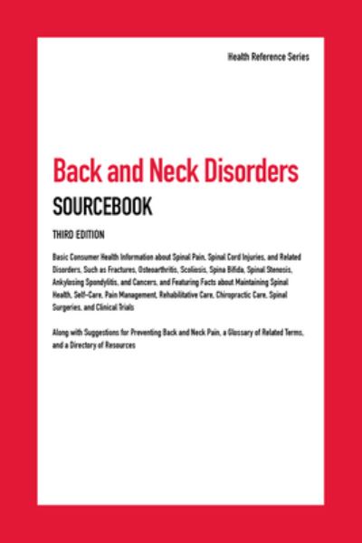 Cover for Angela Williams · Back and Neck Disorders Sourcebook, 3rd Ed. (Hardcover Book) (2019)