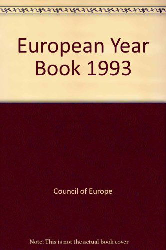 Cover for Council of Europe Staff · Annuaire Europeen / European Handbook, Vol. Xli (Hardcover Book) (1995)