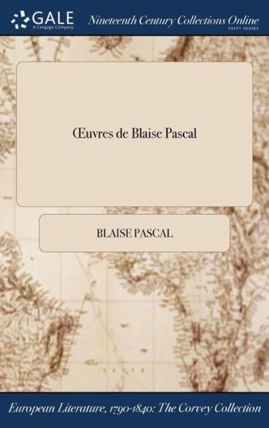 Cover for Blaise Pascal · Oeuvres de Blaise Pascal (Hardcover Book) (2017)