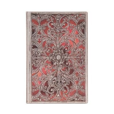 Cover for Paperblanks · Garnet (Silver Filigree Collection) Mini Lined Softcover Flexi Journal (Book) (2023)