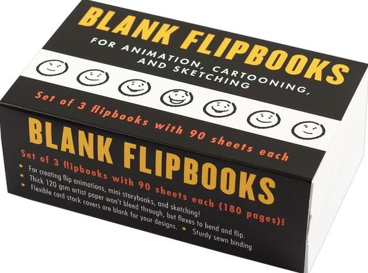 Blank Flipbooks  - Great for animation, sketching, and cartoon creation. White cover can be designed! - Peter Pauper Press - Livros - Peter Pauper Press - 9781441335050 - 4 de julho de 2020