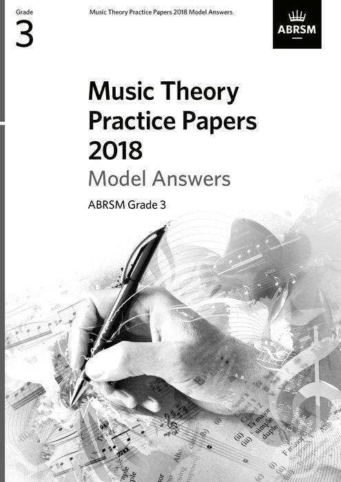 Cover for Music Theory Practice Papers 2018 Model Answers, ABRSM Grade 3 - Music Theory Model Answers (ABRSM) (Partituren) (2019)