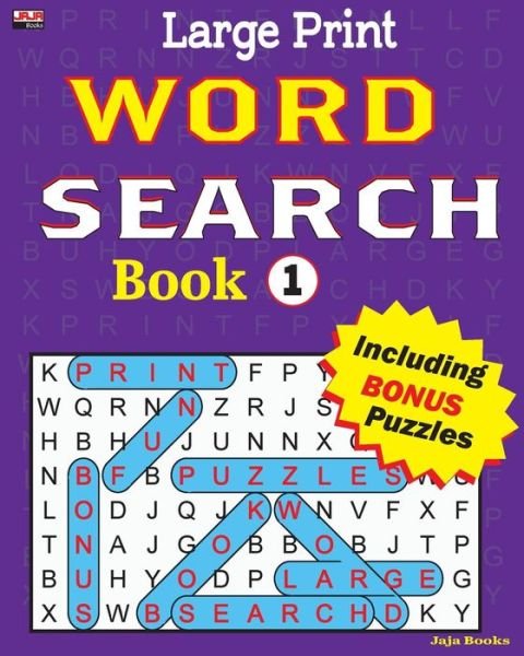 Cover for Jaja Books · Large Print Word Search Book (Paperback Bog) (2018)
