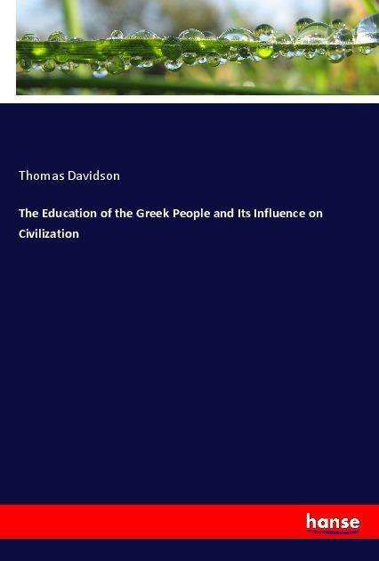 Cover for Davidson · The Education of the Greek Peo (Buch)