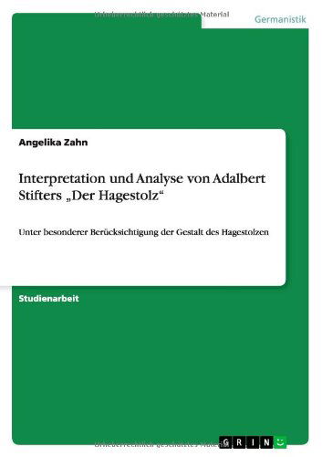 Interpretation und Analyse von Ada - Zahn - Books - GRIN Verlag - 9783640448050 - October 17, 2009