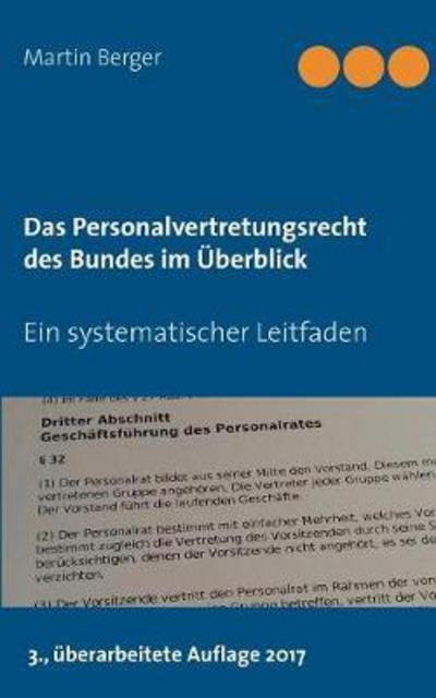 Cover for Berger · Das Personalvertretungsrecht des (Book) (2017)