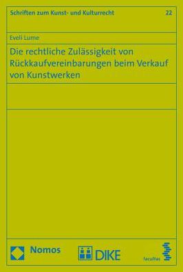 Cover for Lume · Die rechtliche Zulässigkeit von Rü (Book) (2017)