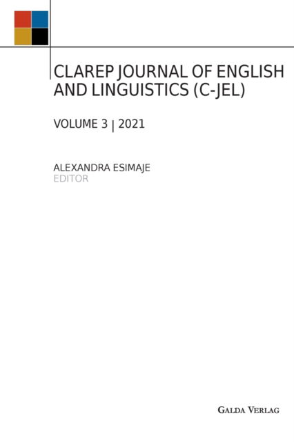 Clarep Journal of English and Linguistics (C-Jel) - Alexandra Esimaje - Books - Galda Verlag - 9783962032050 - December 7, 2021