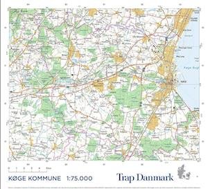 Cover for Trap Danmark · Trap Danmark: Falset kort over Køge Kommune (Map) [1.º edición] (2022)