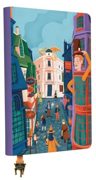 Cover for Insight Editions · Harry Potter: Exploring Diagon Alley Journal with Ribbon Charm (Print) (2023)