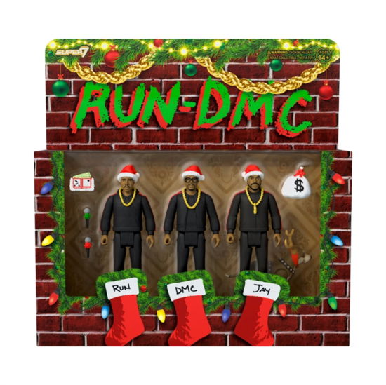 Run Dmc Reaction Figures Wave 2 - Holiday 3 Pack - Run Dmc - Merchandise - SUPER 7 - 0840049823051 - January 10, 2023