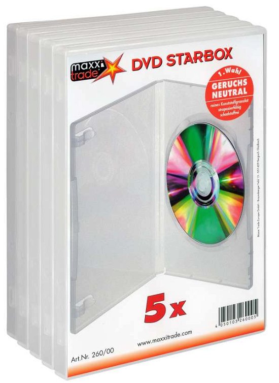 Cover for Music Protection · 5x DVD Standard Box - Clear - Beco (Zubehör)