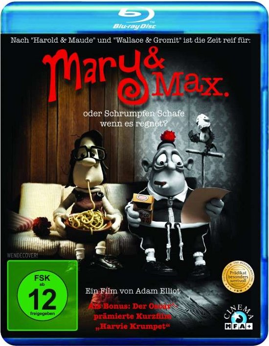 Mary & Max-blu-ray Disc - V/A - Movies - MFA+ - 4048317470051 - December 2, 2010