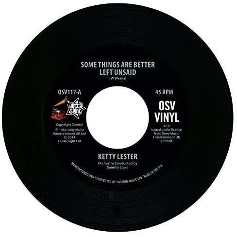 Cover for Ketty Lester · Some Things Are Better Left Unsaid (7&quot;) (2014)